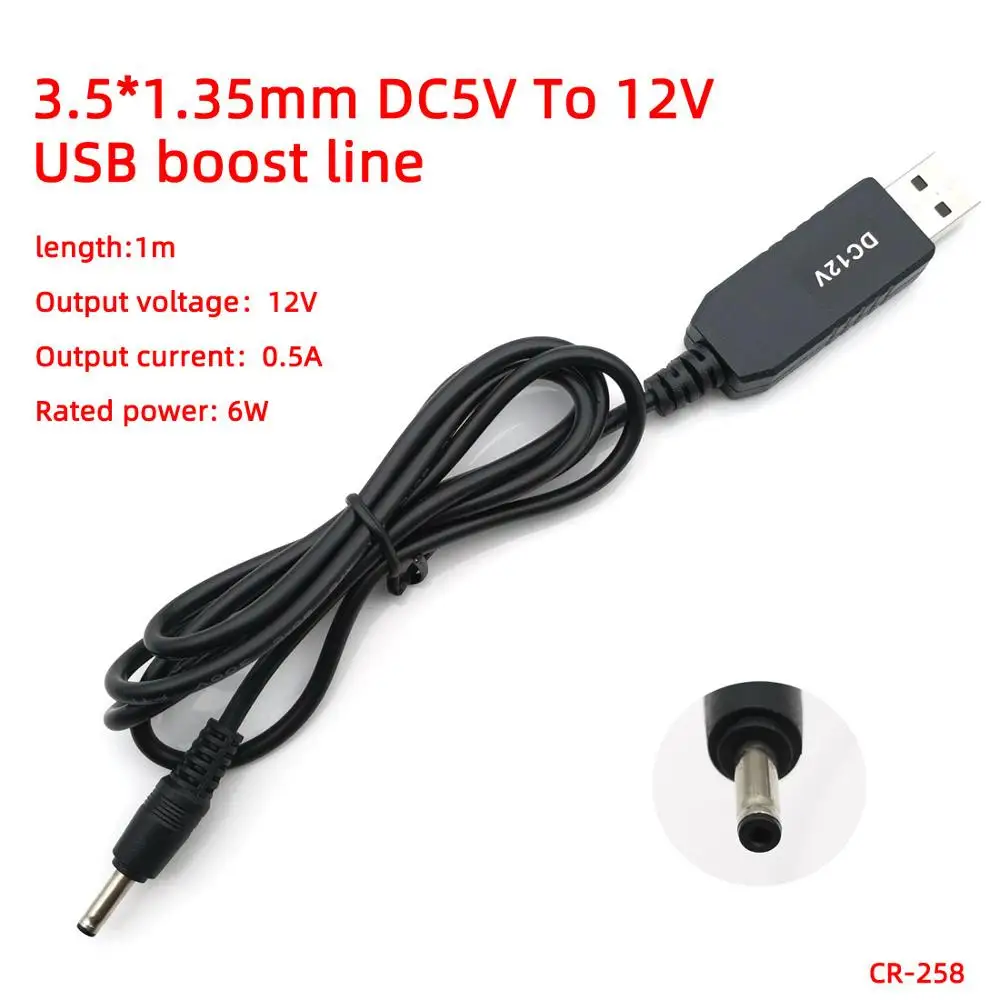 1pc USB power boost line DC 5V to 9V 12V Step UP Converter Adapter Cable  3.5*1.35mm 5.5*2.1mm - AliExpress