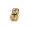 2pcs/lot Copper Dice Brass Dice Sieve Creative Mahjong Dice Bar Tool Outdoor Small Toy 13mm/15mm ► Photo 2/6