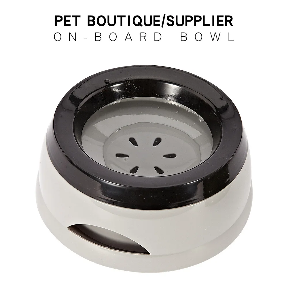 Bowl Floating Drinking-Water-Feeder No-Spill Portable Dog 750ml Mustache Pet-Dog Not-Wetting-Mouth