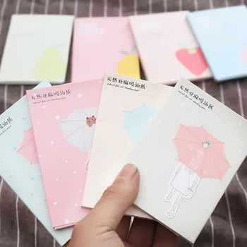 

50Sheets/pack Facial Oil Blotting Sheets Paper Cleansing Face Oil Control Absorbent Blotting Paper Beauty Makeup Tools