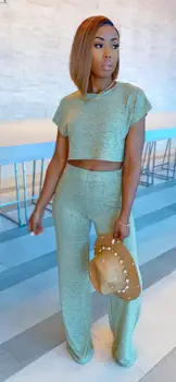 

2020 Women Sets Summer Tracksuits Tops+pocket Pants Suit Two Piece Set Night Club Party Outfits Sportswear Streetwear Sweatsuit