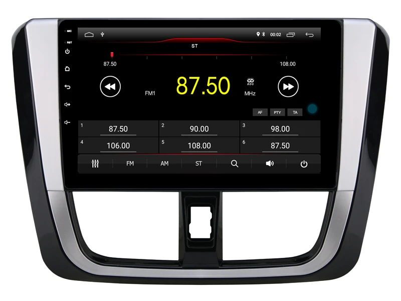 Perfect Built in 4G Lte car Intelligent navigation tape recorder 9.0 android car gps radio multimedia player for toyota YARIS 2017 3