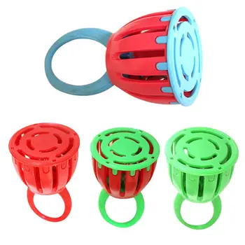 

Children Mini Handled Cage Bell Rattle Musical Instrument Educational Toy Gift New
