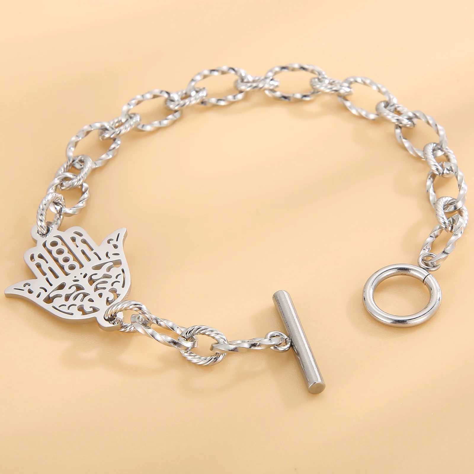Stainless Steel Chain Bracelets For Women For Pendant Hamsa Bracelets Jewelry Kalen chain bracelet stainless steel bracelets stainless steel jewelry women bracelet
