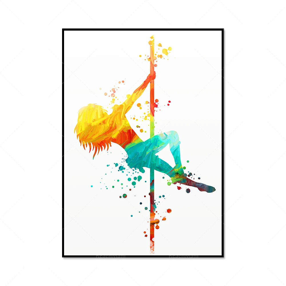 Pole Dancer ART PRINT Pole Dancing, Dance, Gift for her, Woman, Girl, Wall  Art, Home Decor