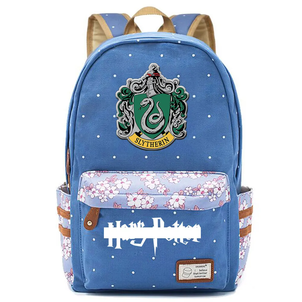 F0301 Горячая Волшебная школа Ravenclaw Орел детская школьная сумка для девочек Женская сумка рюкзак для подростков холщовый женский рюкзак - Цвет: F03-01
