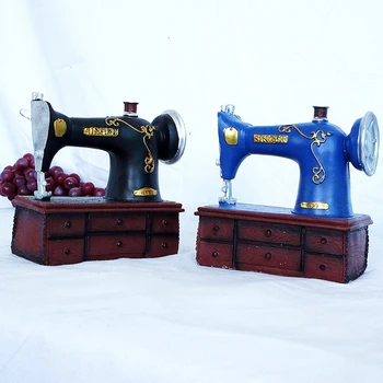 

Large Sewing Machine Piggy Bank Retro Vintage Safe Saving Money Box For Kids Adults Decoration Crafts Coin Bank Cash Deposit Box