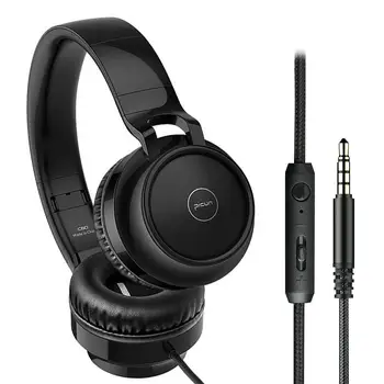 

Wired Foldable Headphones With Micr Over Ear Headsets Bass Sound Music Stereo Earphone For Phones MP4 Computer PC kids Studying