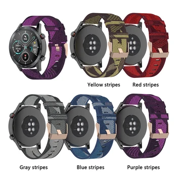 

Strap For Huawei Watch GT / GT 2 / Honor Magic 2 Watch Band 22mm Nylon Braided Watchband For Huawei Watch GT Strap