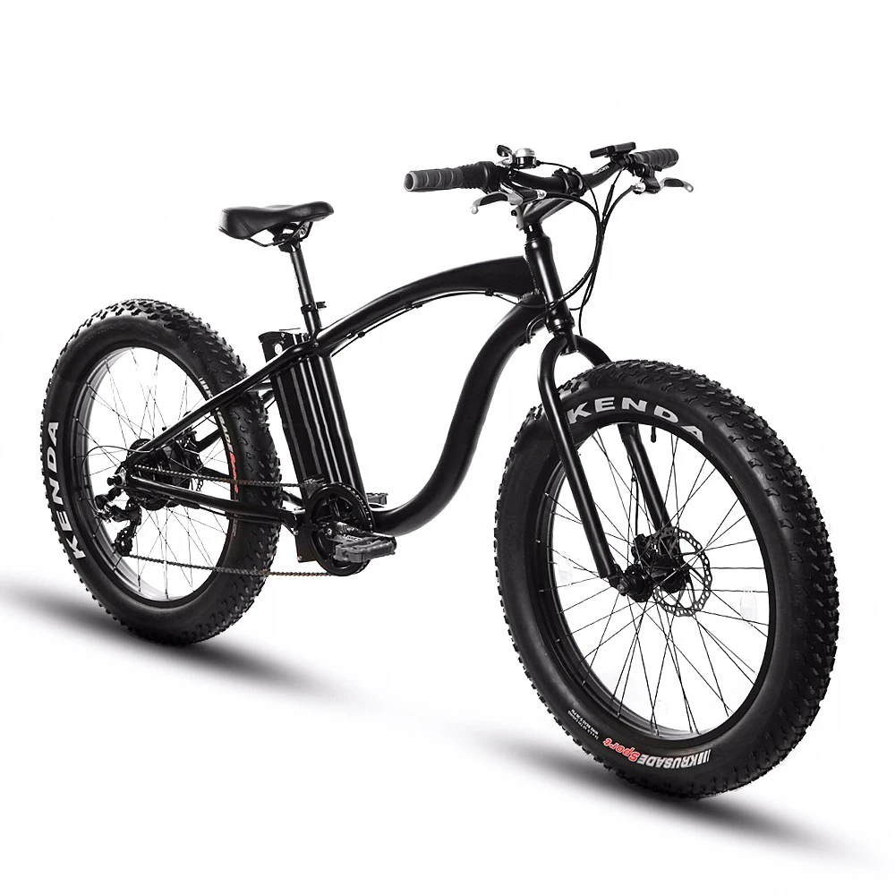 Fr26c 26 pollici Fat Tire Chopper 48v 1000w Elettrico Chopper Spiaggia  Bicicletta Cruiser Bike ebike ebike elettrico del veicolo|Electric Bicycle|  - AliExpress