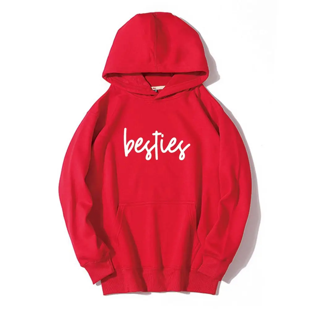 

Children's Jacket Besties Cute Birthday Gift Toddler Kids Hoodies Fashion Winter Thick Cotton Tops