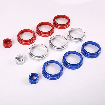 

4Pcs/set For Land Rover Range Rover Sport Vogue Autobiography 14-17 Car-Styling Air Conditioning Knob Audio Circle Trim Aluminum