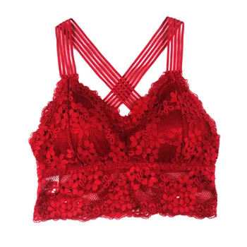 

Women Sexy Lace Strap Bras Fashion Cross Beauty Back Tank Tops Underwear Tube Tops Lady Top Lace Bras Backless Tube Tops