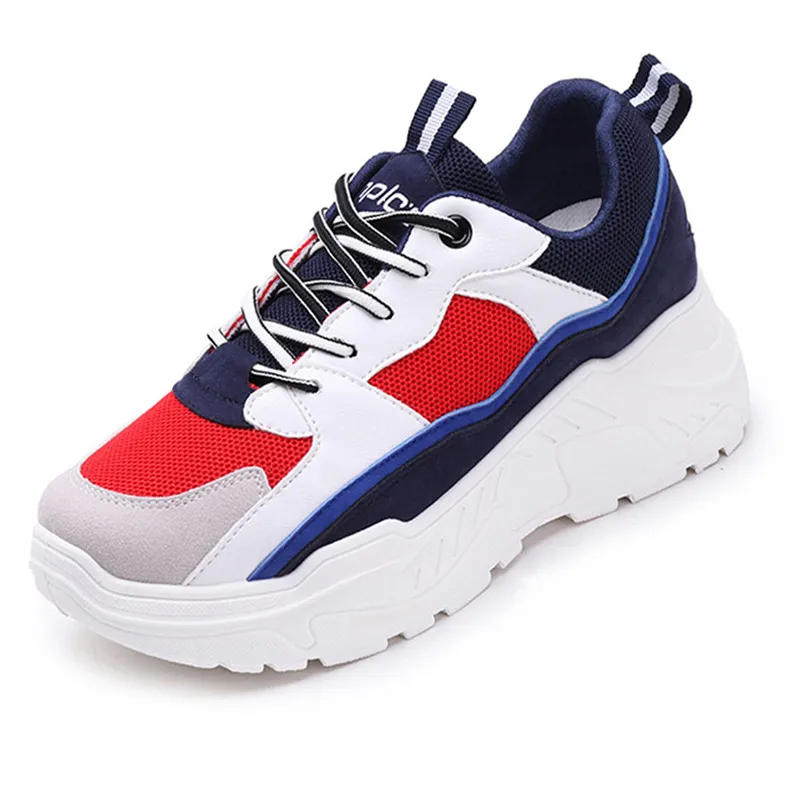 

Women Shoes 2019 New Chunky Sneakers For Women Vulcanize Shoes Casual Fashion Dad Shoes Platform Sneakers Basket Femme Krasovki
