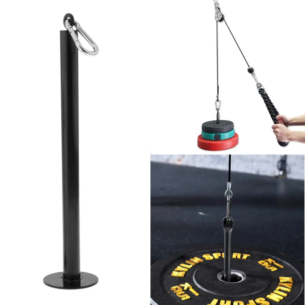 Weight Lifting Accessories Steel Weight Plate Loading Pin Holder Stand Triceps LAT Machine Weights Holder
