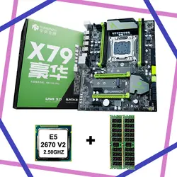 Лидер продаж! HUANAN V2.49 X79 материнской Процессор плата ОЗУ Xeon E5 2670 V2 Процессор (2*4G) 8G DDR3 RECC memorry все хорошо протестированы 2 года гарантии