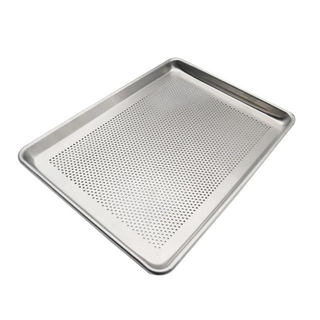 Aluminum Perforated Half Sheet Pan For Baking Half Size Bakery Sheet Tray  Roll Stores Metal Medium Bakeware 13x18 inches - AliExpress