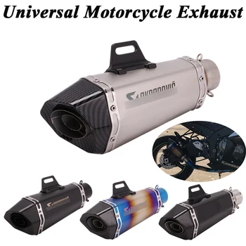 

Universal Motorcycle GP Exhaust Escape Modified Carbon Fiber Muffler DB Killer Removable For Ninja 250 Z800 KTM 390 ZX-10R R15