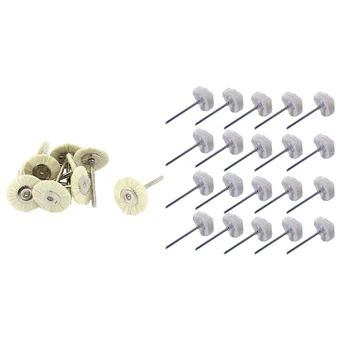 

Top-20 Pcs 21Mm Dia Cotton Polishing Metal Shank Brush Wheel & 10 Pcs 35Mm X 3Mm Straight Shank Polishing Buffing Wheel Brush To