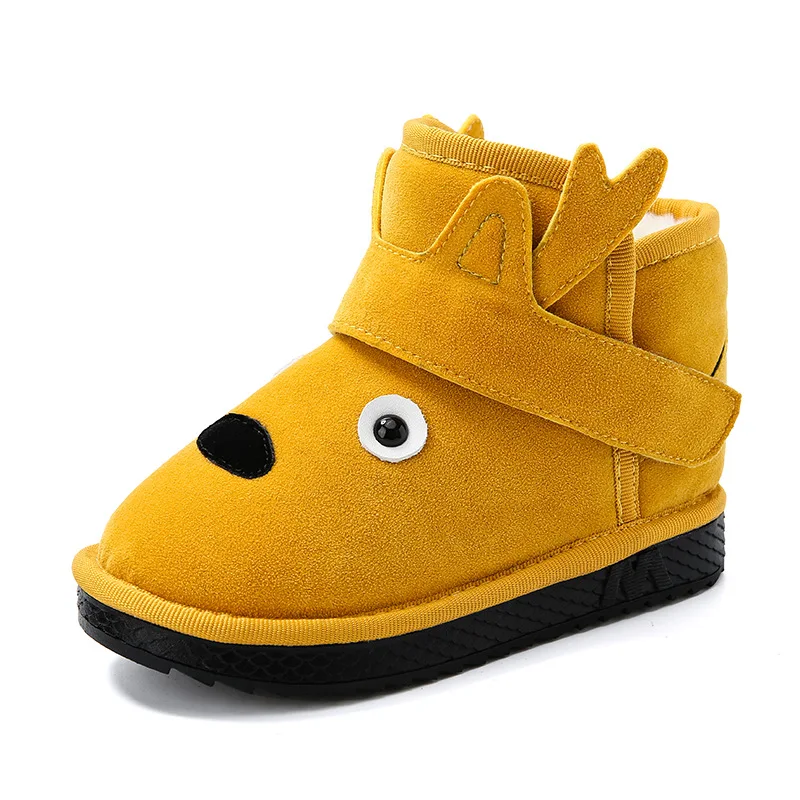 Kids Girls Snow Boys Led Winter Shoes Warm Plush 2019 Child Boots Female Male Cartoon Animal Light Up Shinning | Детская одежда и