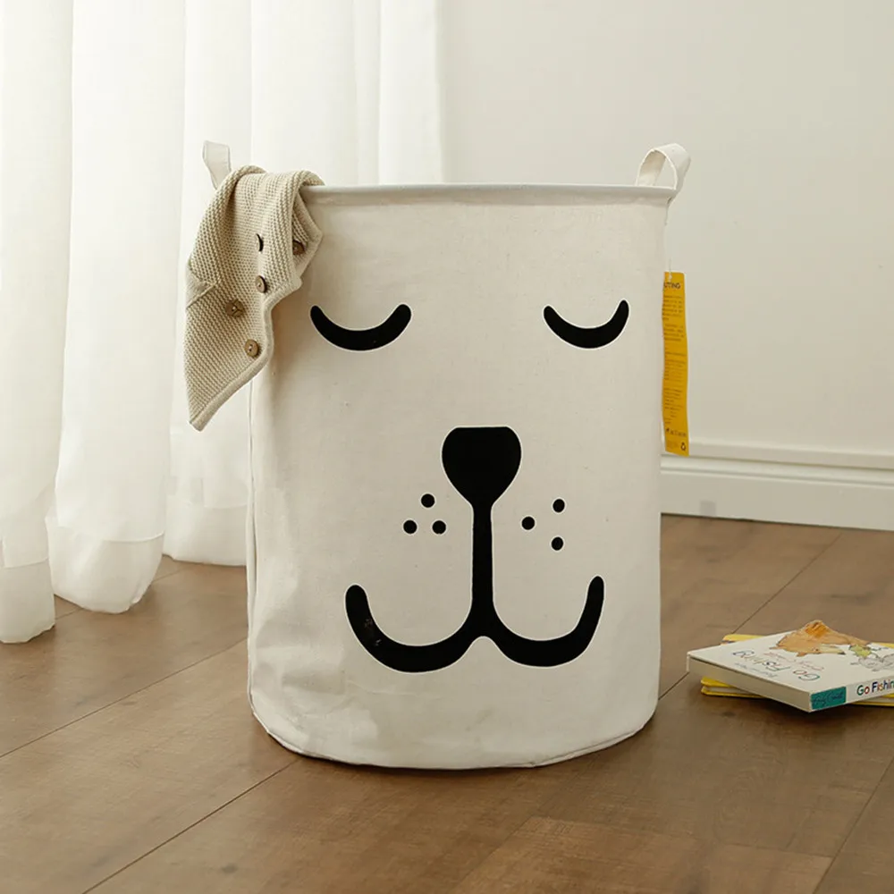 

Waterproof Canvas Sheets Laundry Clothes Laundry Basket Storage Basket Folding Storage Box With Kids Toy Book Organizer