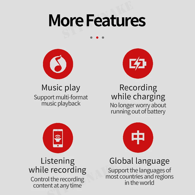 STTWUNAKE voice recorder sound dictaphone mini