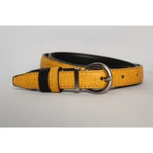 Ремень женский двухсторонний экокожа арт.1194 4 Цвета: Желтый и черный