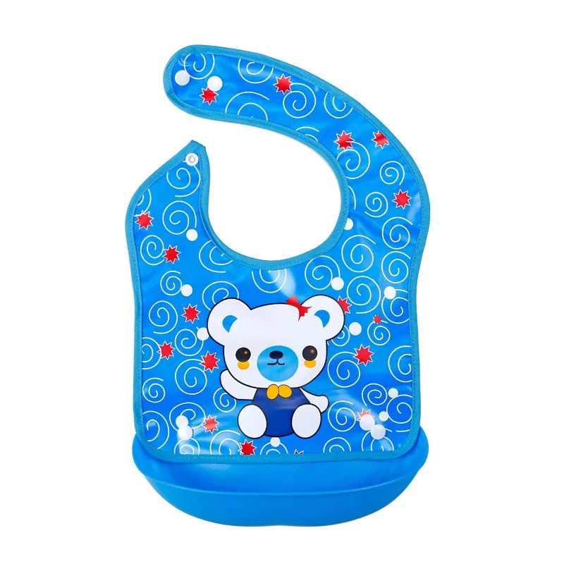 Baby bib children eat pocket waterproof silicone baby saliva towel maternal and infant supplies