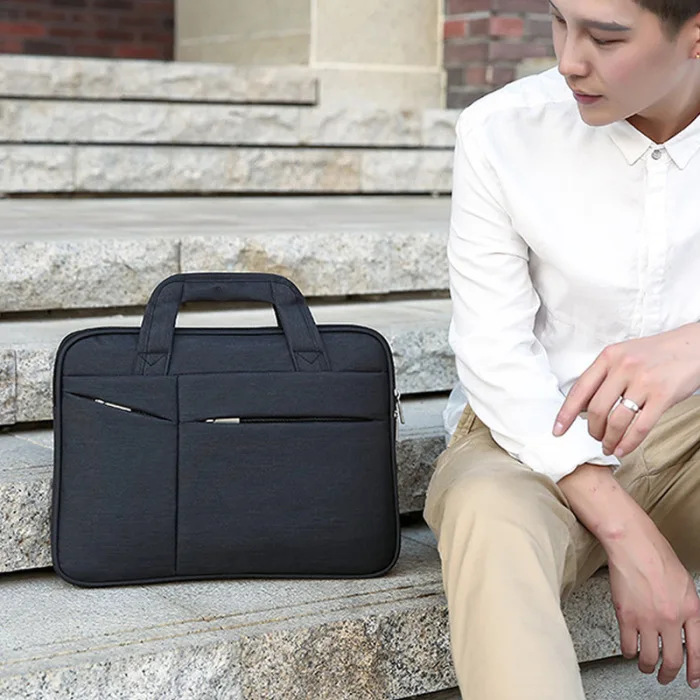 16in мужской простой портфель Ткань Оксфорд Водонепроницаемая износостойкая сумка для ноутбука-OPK