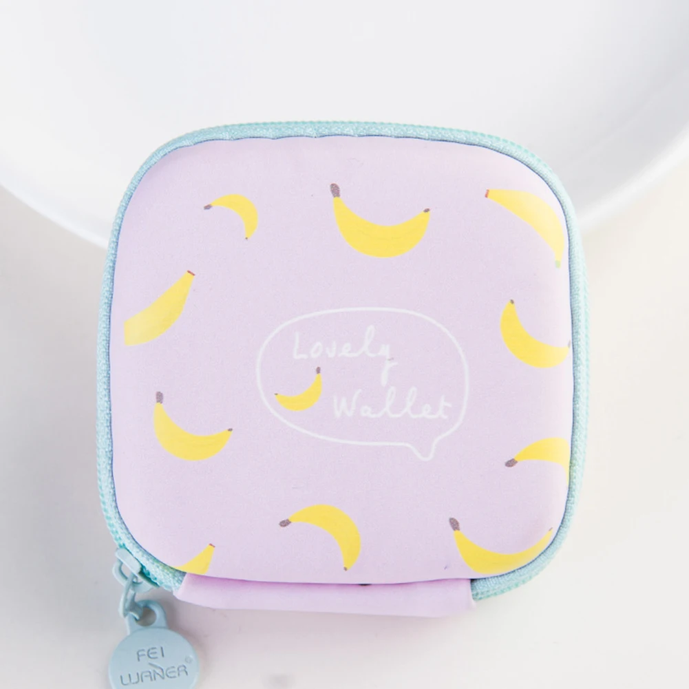 Earphone Bags Portable Hold Case Storage Carrying Hard Bag Box for Earphone Headphone Earbuds Memory Card for Headphone - Цвет: banana