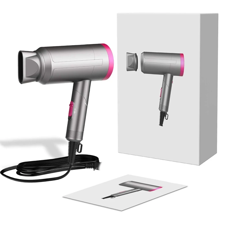 Portable Folding Hair Dryer Radiation Free Ionic Infrared Low Noise Compact Blow Dryer Best For Pregnancy Kids Use