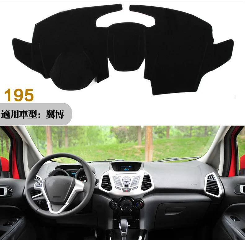 

Car dashboard Avoid light pad Instrument platform desk cover Mats Carpets Auto accessories for Ford Ecosport 2013 2014 2015 2016