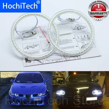 

Ultra bright SMD white LED angel eyes halo ring kit day light DRL For Alfa Romeo 147 2000-2004 Halogen headlight Car Styling