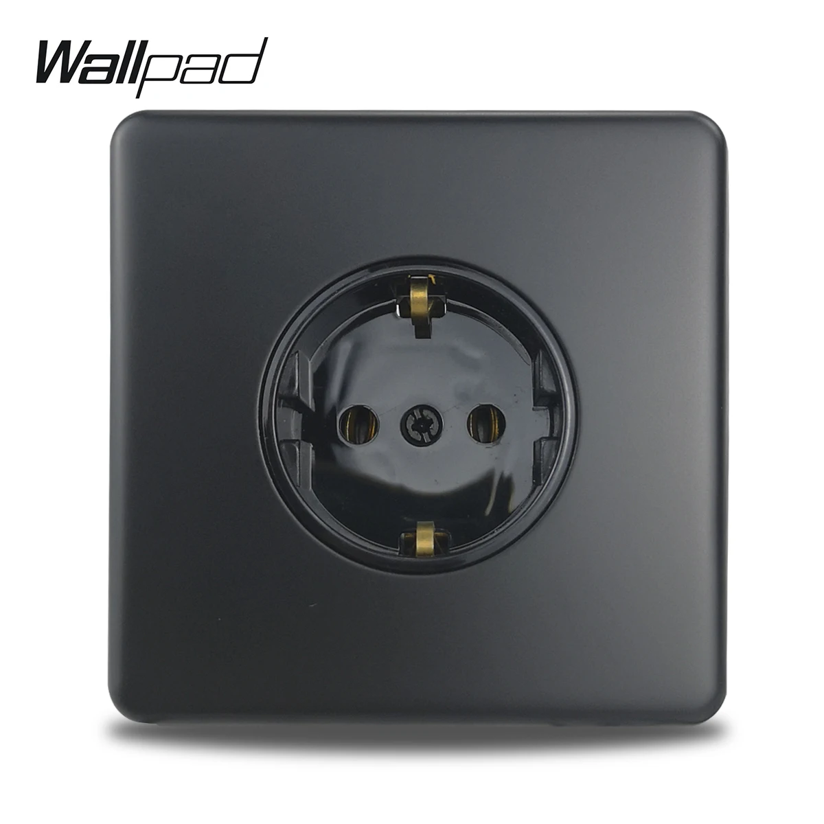 Wallpad Z6 штепсельная вилка европейского стандарта электрическая розетка Черная