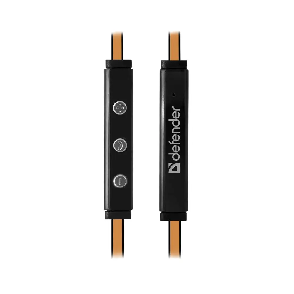 Гарнитура Defender Pulse 450 оранжевый, для Android,вставки