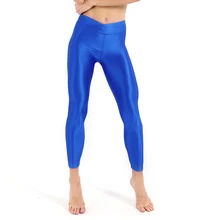 Женские блестящие неоновые леггинсы для женщин, высокая растягиваемость, пуш-ап, тонкие женские леггинсы, брюки, повседневные брюки для девочек, одежда, леггинсы