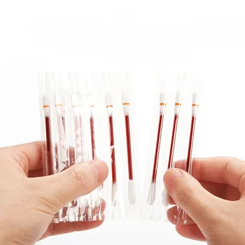 

50/100/200Pcs Portable Disposable Iodine Cotton Swab Stick Wound Disinfection Clean Multifunction Make Up Medical Cotton Swab