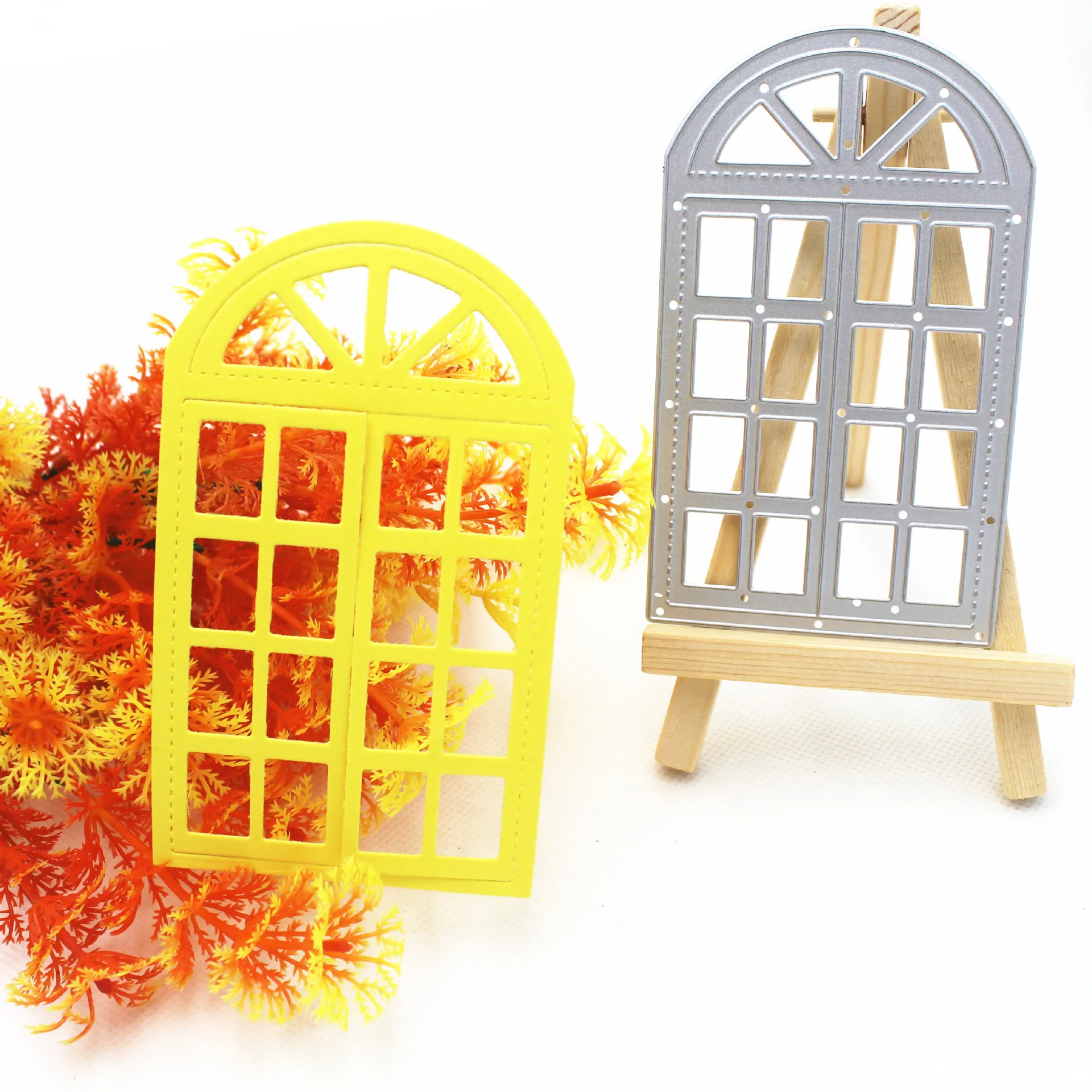 

Reunion New Window Scrapbook DIY Metal Cutting Dies 3D DIY Scrapbooking Carbon Sharp Craft Die Photo Invitation Cards Decoration