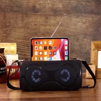 

MMS39 LED multi-function card wireless bluetooth speaker portable outdoor speaker with mobile phone holder support radio