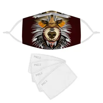 

4Pcs PM2.5 Filter Masks Carbon Insert Women Men Anti-dust Masks Washable Mask Reusable Face Mask Non-disposable Moth Mask