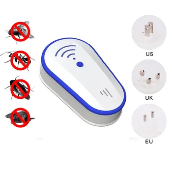 

Electronic Mosquito Repellent Ultrasonic Pest Control Insect Mosquito Killer For Bed Bugs, Cockroaches, Fleas, Mice, Spiders