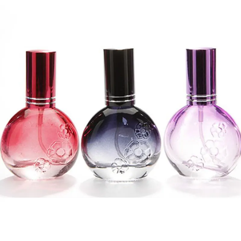 

Spray Bottle Refillable 10ml Exquisite Peony Colorful Glass Perfume Bottle Empty Cosmetic Container 25pcs/lot Random Color