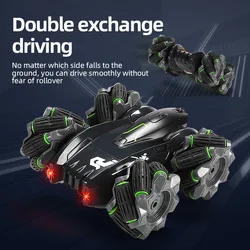 Children's Remote Control Toy Car Horizontal Drift Double-sided Four-wheel Drive Stunt Off-road Climbing High-speed Racing Car