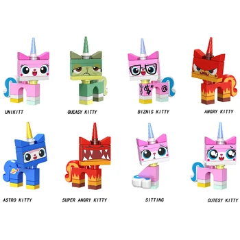 

Stitch Anime Model Figures Building Blocks Toys Set Minnie Mouse Halloween Horror Educational Unicorn Toys for Children Gift