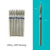 HYTOOS 10Pcs Tornado Flame Nail Drill Bits Diamond Cutters for Manicure Cuticle Clean Burr Diamond Mill Nails Accessories Tool 2