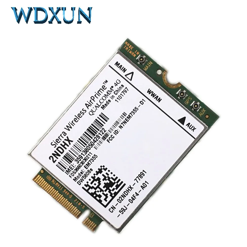 Sierra Gobi5000 EM7355 DW5808e LTE/EVDO/HSPA + 42 Мбит/с NGFF 4G Dell Venue 11 Pro Latitude 14 12 AirPrime|sierra em7355|venue 11venue pro |