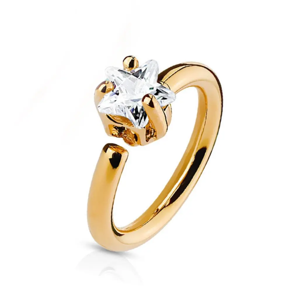 

Nose Ring E00561 Five Star Stone Earpin Jewelry Decorations Girls Gift Lady Woman Ornaments Present Elegant