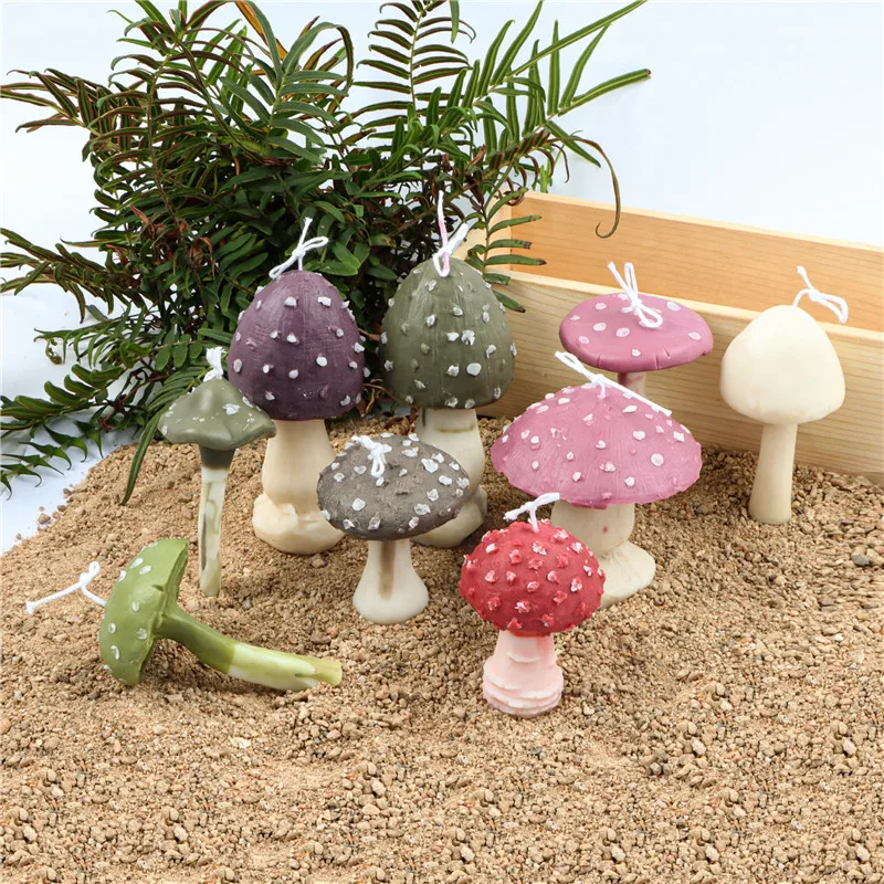 Mushroom Silicone Mold Set 3D Candle Molds Epoxy Resin Casting Mould 3D Mushroom  Molds Silicone Shapes For Chocolate Candy - AliExpress