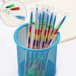 4Pcs 10colors DIY Replaceable Crayons Oil Pastel Creative Colored Pencil Graffiti Pen For Kids Painting Drawing Cute Stationery