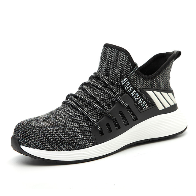 Safety Shoes Work Boots Steel Toe Cap Puncture Proof Work Sneakers Outdoor Breathable Mesh Safety Shoes Light Work Shoes